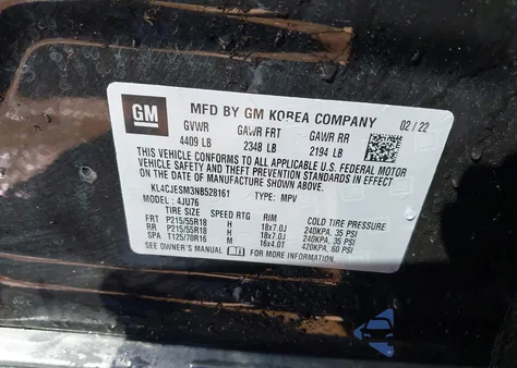 2022 Buick Encore Awd Preferred z USA, uszkodzony, nr VIN KL4CJESM3NB528161